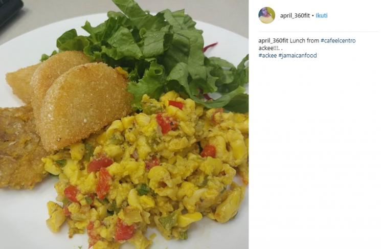 Makanan olahan dari buah Ackee. (Instagram/@april_360fit)