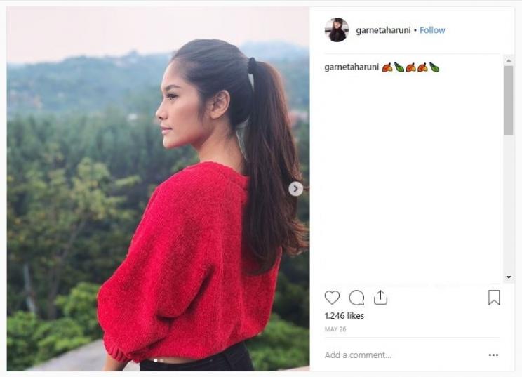 Gaya Liburan Garneta Haruni (instagram.com/garnetaharuni)