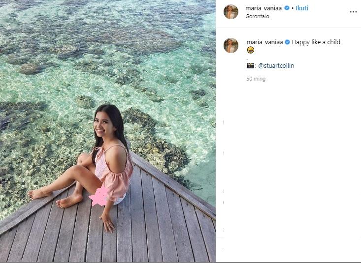 Foto liburan Maria Vania. (Instagram/@maria_vaniaa)