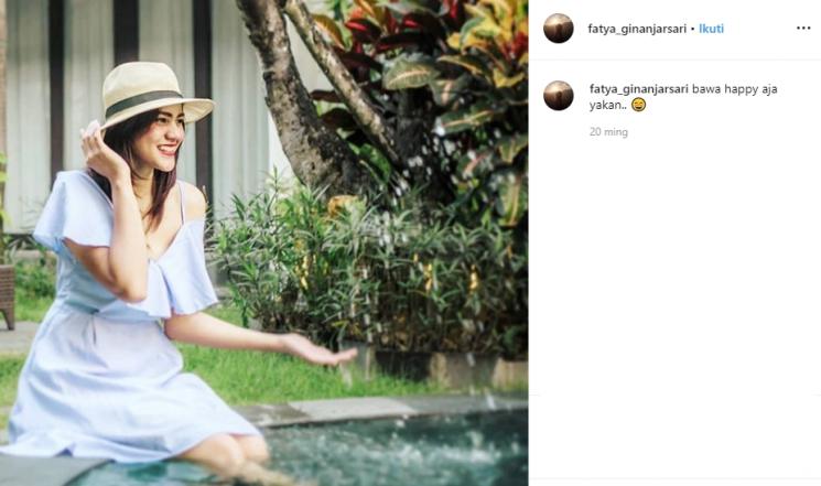 Gaya liburan Fatya Ginanjarsari. (Instagram/@fatya_ginanjarsari)