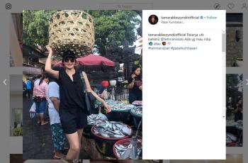 Jarang Muncul di TV, Tamara Bleszynski Jualan Teh Manis