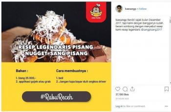 Resep Sang Pisang (instagram.com/kaesangp)