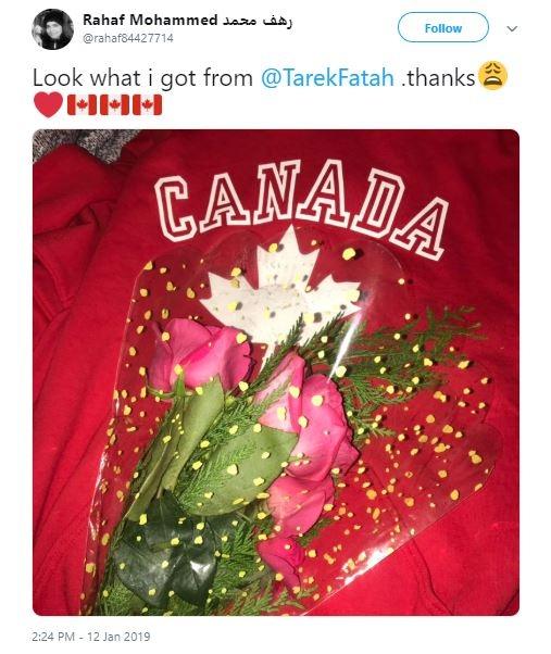 Rahaf Tiba di Kanada (twitter.com/rahaf84427714)