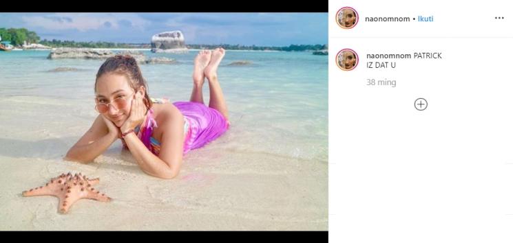 Gaya liburan Naomi Zaskia, wanita yang dikabarkan dekat dengan Sule. (Instagram/@naonomnom)