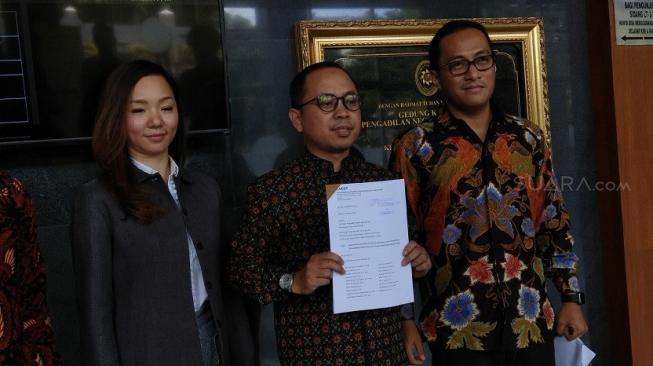 Penggugat Jokowi karena Lion Air sering delay, Kuasa Hukum TAKKP Edy Kurniya Djati. (Suara.com/Chyntia Sami Bhayangkara)