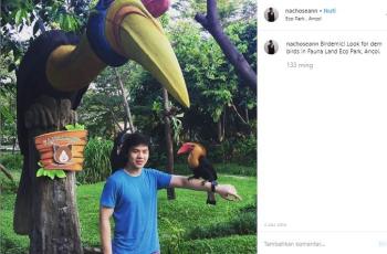 Gaya liburan Nicholas Sean. (Instagram/@nachoseann)