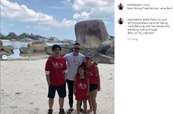 Gaya liburan Nicholas Sean. (Instagram/@nachoseann)