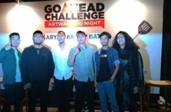 finalis Go Ahead Challenge lakukan tren 'Makanan Glow In The Dark'. (Suara.com/Firsta Putri Nodia)
