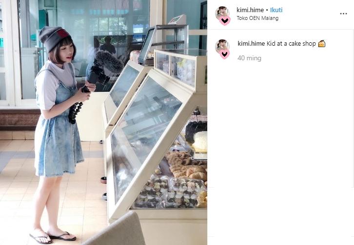 Gaya liburan Kimi Hime. (Instagram/@kimi.hime)