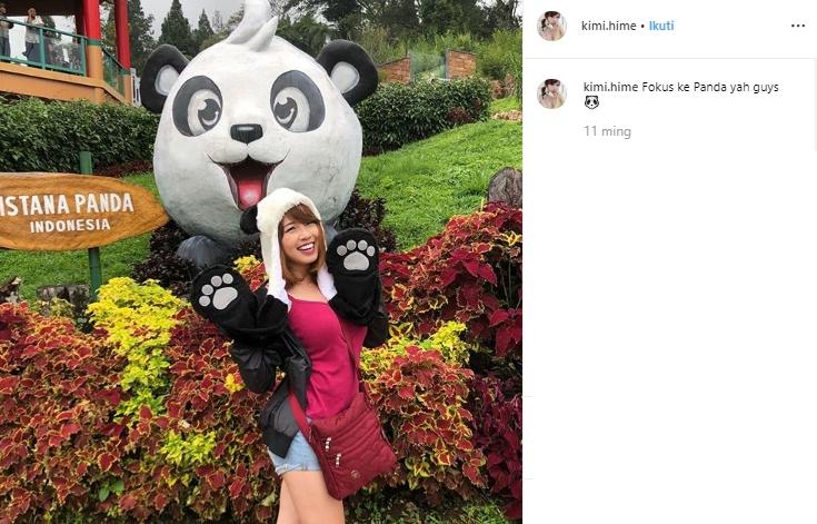 Gaya liburan Kimi Hime. (Instagram/@kimi.hime)