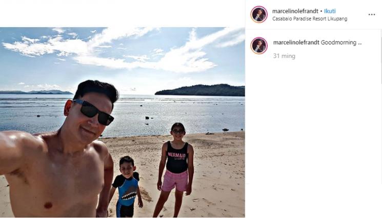Foto liburan Marcelino Lefrandt. (Instagram/@marelinolefrandt)