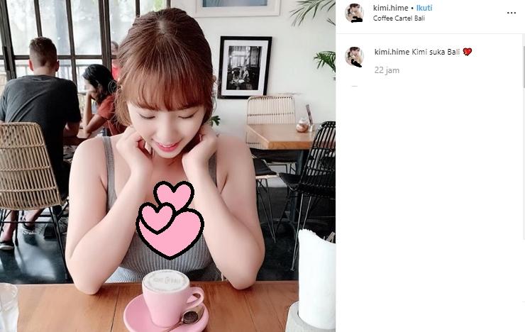 Gaya liburan Kimi Hime. (Instagram/@kimi.hime)