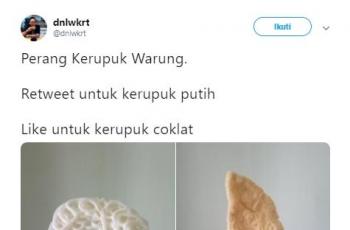 Perang kerupuk warung. (Twitter/@dnlwkrt)