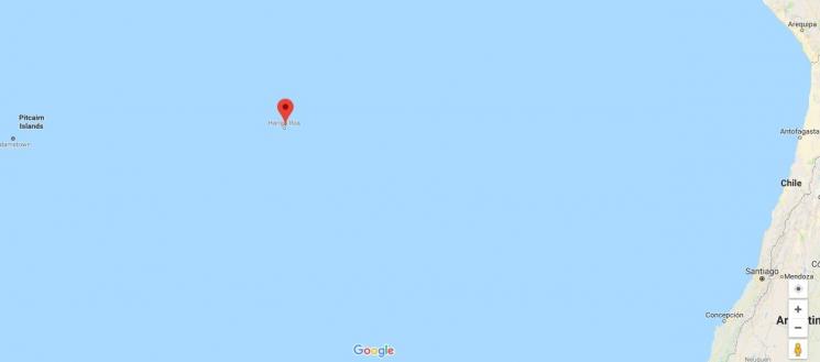 Easter Island, Pulau Paling Terisolasi (Google Maps)