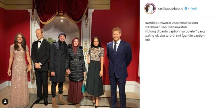 Kartika Putri dan Habib Usman bin Yahya liburan ke Amerika. (Instagram/@kartikaputriworld)