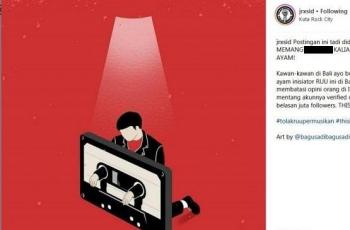 Jerinx mengajak masyarakat Bali untuk memboikot usaha ayam milik Anang Hermansyah. (Instagram)