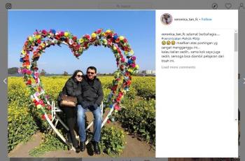 Basuki Tjahaja Purnama (BTP) atau Ahok dan Puput Nastiti Devi. (Instagram: @veronica_tan_fc)