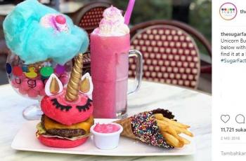 Kuliner bertema unicorn. (Instagram/@thesugarfactory)