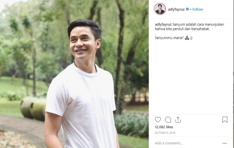 Gaya liburan Adly Fairuz, cucu Ma'aruf Amin. (Instagram/@adlyfayruz)