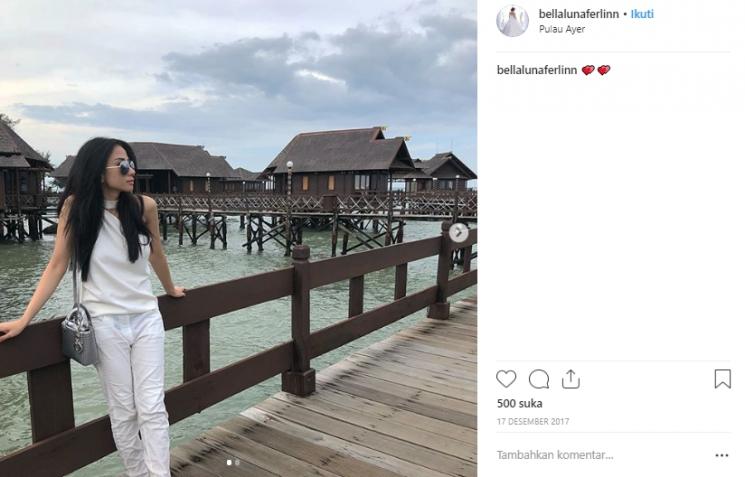 Gaya liburan Bella Luna. (Instagram/@bellalunaferlinn)