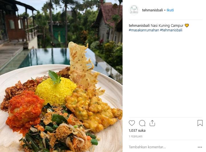 Menu makanan di warung makan Teh Manis milik Tamara Bleszynski. (Instagram/@tehmanisbali)