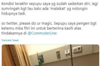 Aksi Heroik Perempuan Selamatkan Nyawa Penumpang KRL (twitter.com/yayie)
