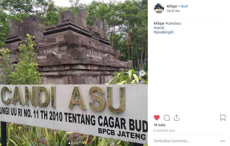 Candi Asu. (Instagram/@kkfajar)