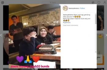 Intim, Syahrini dan Reino Barack Makan Bersama Keluarga. (instagram.com/teamsyahreino)