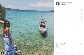 Penampilan Feby Jabrik dalam balutan sexy look (Instagram @febjabrik)
