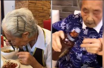 Dari Alkohol Sampai Burger, Nenek 98 Tahun Doyan Mukbang Viral