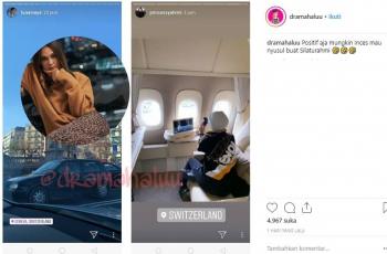 Syahrini dan Reino Barack bulan madu ke Swiss, Netizen : Susul Luna Maya? Instagram/@dramahaluu