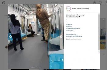 6 Aksi Tak Terpuji Emak-emak di MRT, Mau Ngatain tapi Takut Kualat. (instagram.com/drama.kereta)