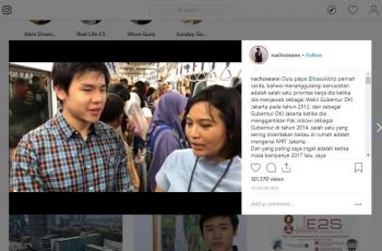 Usai Coba Naik MRT, Ini Curhatan Nicholas Sean, Putra Sulung Ahok. (instagram.com/nachoseann)