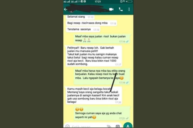 Pelanggan Minta Resep Risoles (twitter.com/eMbahNyutz)