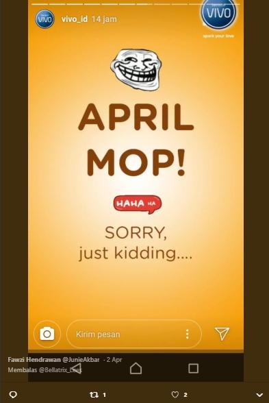 Prank April Mop, kondom rasa gudeg dan sate madura. (Twitter/@JunieAkbar)