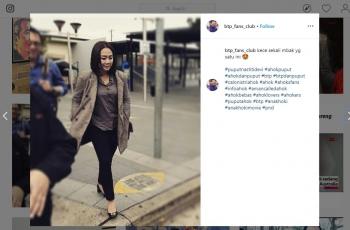 Pangling, ke Korea Bareng Ahok, Puput Bawa Tas Mahal. (instagram.com/btp_fans_club)