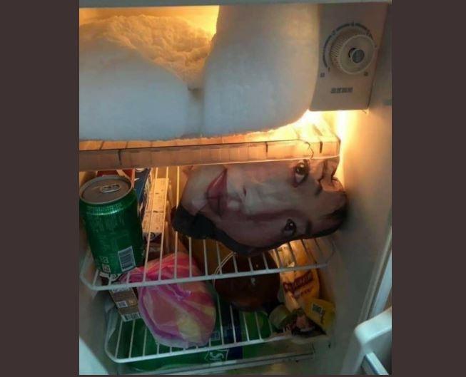 Prank Kepala Manusia dalam Kulkas (twitter.com/MatthewTanoe)