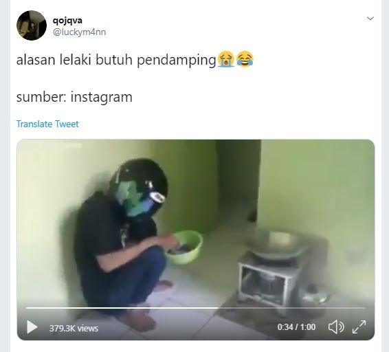 Ulah Cowok Ketika Masak (twitter.com/luckym4nn)