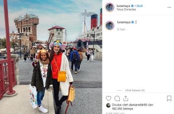 Potret liburan Luna Maya di Jepang. (Instagram/@lunamaya)