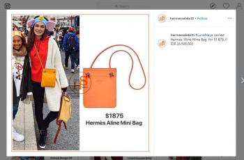 Kayak Totebag Biasa, Tas Luna Maya saat Liburan Ini Harganya Gila Sih. (instagram.com/hermesselebriti)