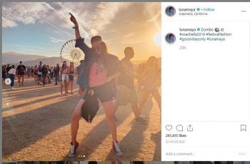Luna Maya di Coachella (instagram.com/lunamaya)