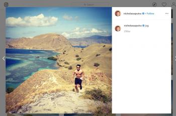 Sebelum Selfie, Nicholas Saputra Pernah Bikin Heboh Lewat Foto Liburan Ini. (instagram.com/nicholassaputra)