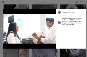 Ditinggal Anaknya Balik ke Luar Negeri, Istri Sandiaga Uno: Safe Flight. (instagram.com/nurasiauno)