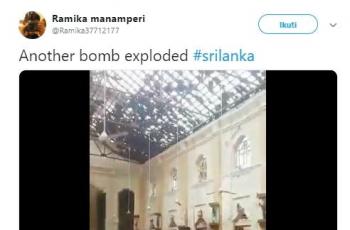 Teror Bom Sri Lanka di sejumlah hotel dan gereja. (Twitter/@ramika37712177)
