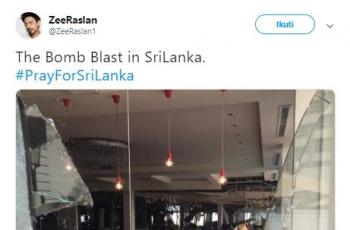 Teror Bom Sri Lanka di sejumlah hotel dan gereja. (Twitter/@zeeraslan)