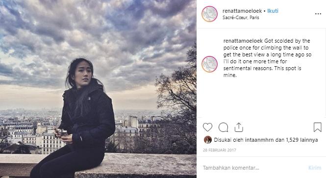 Gaya liburan Chef Renatta Moeloek. (Instagram/@renattamoeloek)