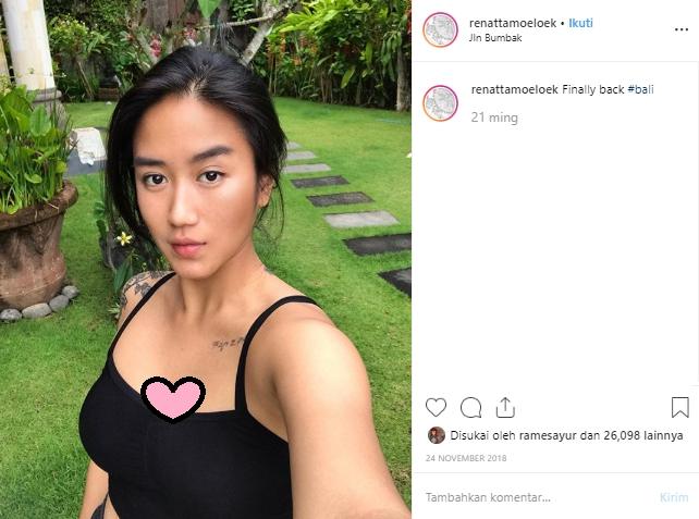 Gaya liburan Chef Renatta Moeloek. (Instagram/@renattamoeloek)