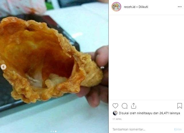 Ayam goreng kopong. (Instagram/@receh.id)