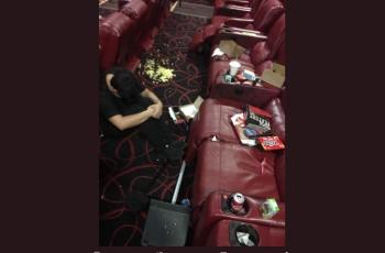 Potret Miris Petugas Kebersihan Usai Avengers Endgame (twitter.com/zanderliem)