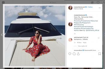 Maia Estianty Foto di Kapal Pesiar, Ayu Dewi: Hot Kayak Jennifer Lopez. (instagram.com/maiaestiantyreal)